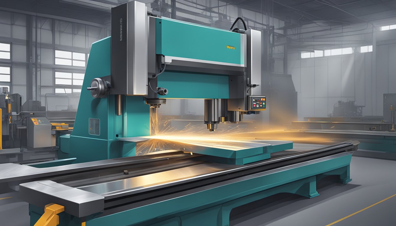 Best Insert Radius for Finishing Milling Steel: How to Optimize Your Machining Results 7 A steel milling machine cutting with the correct radius tool, producing a smooth and precise finish